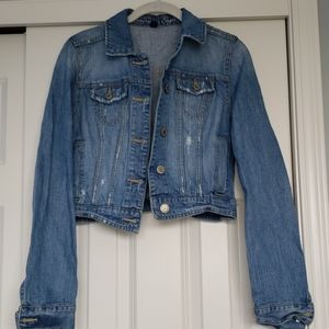 American Eagle cropped jean jacket